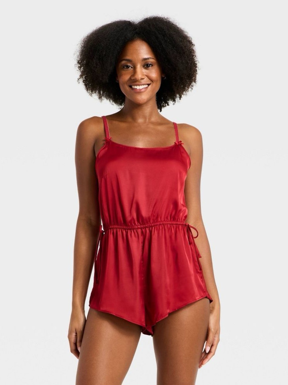 Women's Luxury Collection Satin Romper - Auden Red S